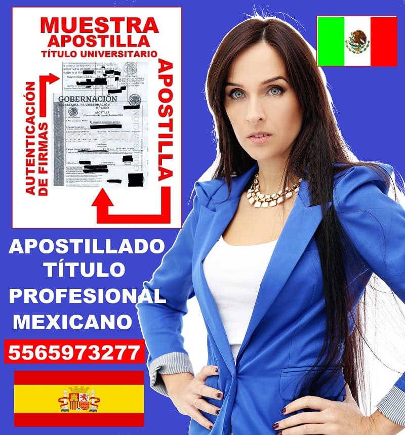 apostillado titulo de licenciatura mexicano