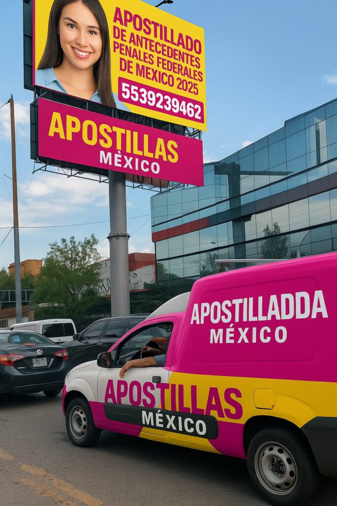 apostilla de antecedentes penales federales de México para visa de España